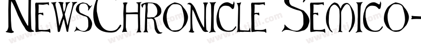 NewsChronicle Semico字体转换